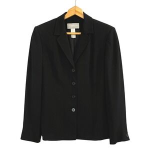 Liz Claiborne Collection Black Blazer Jacket Womens Size 4 Career Office Capsule